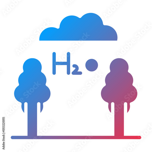 Oxygen Production icon style