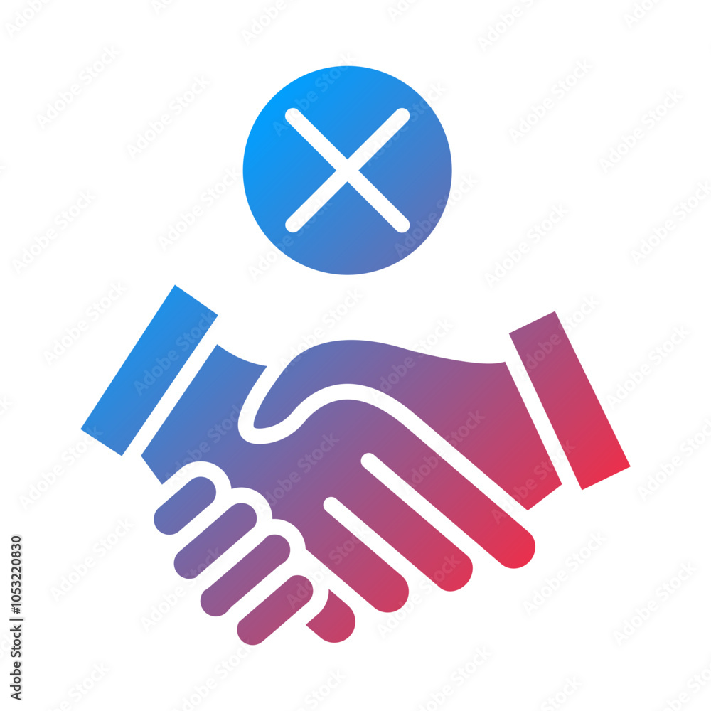 Obraz premium Dismiss icon style