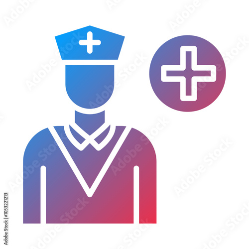 Caregiver Male icon style