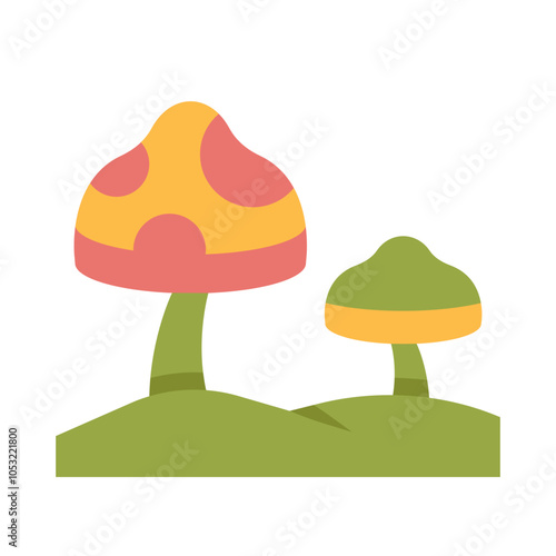 mushroom flat style