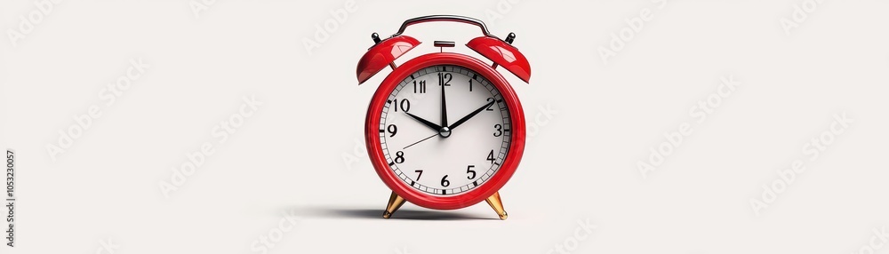Classic red alarm clock a timeless reminder of time management Classic red alarm clock a timeless reminder of time management