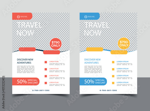 vector business corporate flyer template	