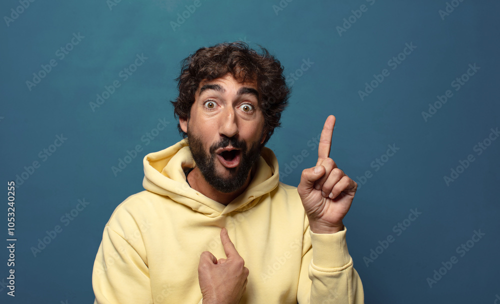 feeling proud and surprised, pointing to self confidently, feeling like successful number one feeling proud and surprised, pointing to self confidently, feeling like successful number one