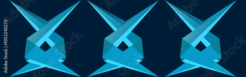 abstract blue background with cubes