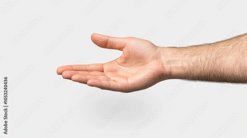 Open hand gesture symbol of offering and invitation Open hand gesture symbol of offering and invitation