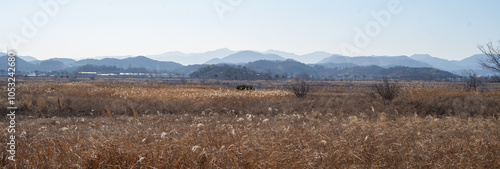 landscape with mountains in Korea