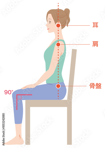 正しい姿勢の座り方