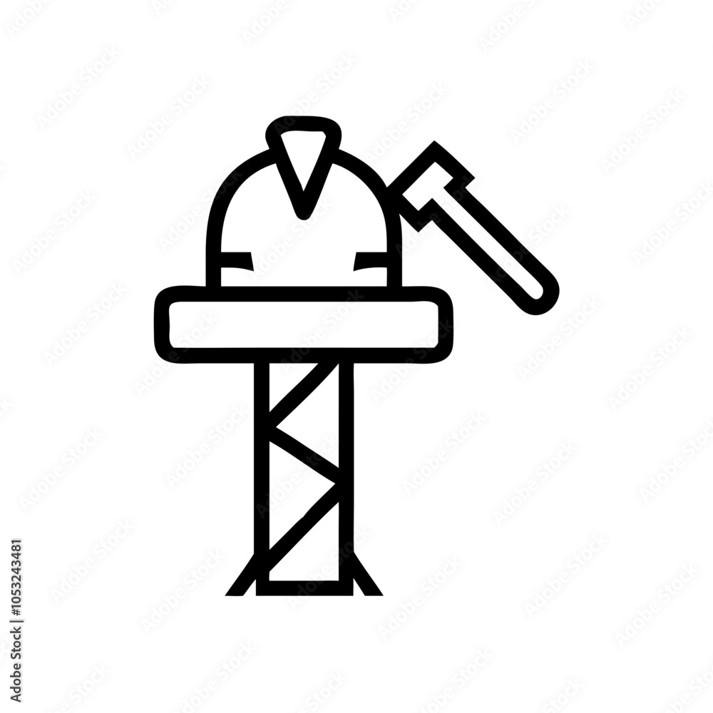 Construction Icon Line Art, A Collection of Industry Tools, Machinery, and Building Elements in Clean, Modern Line Drawing Style Construction Icon Line Art, A Collection of Industry Tools, Machinery, and Building Elements in Clean, Modern Line Drawing Style