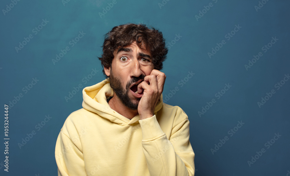 feeling terrified, in horror and panic feeling terrified, in horror and panic