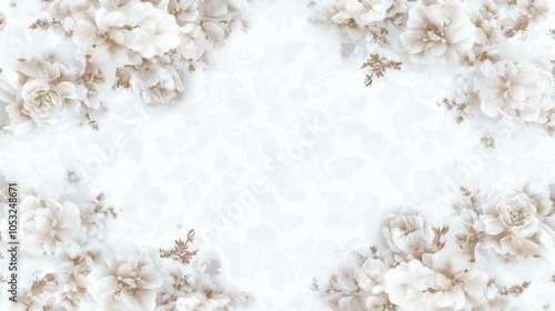 Elegance of Baroque: Abstract Floral Patterns in Muted Tones