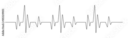 Heart beat cardio rhythm line. ECG EKG electrocardiogram medicine test. Heartbeat pulse. Diagram, monitor curve graph