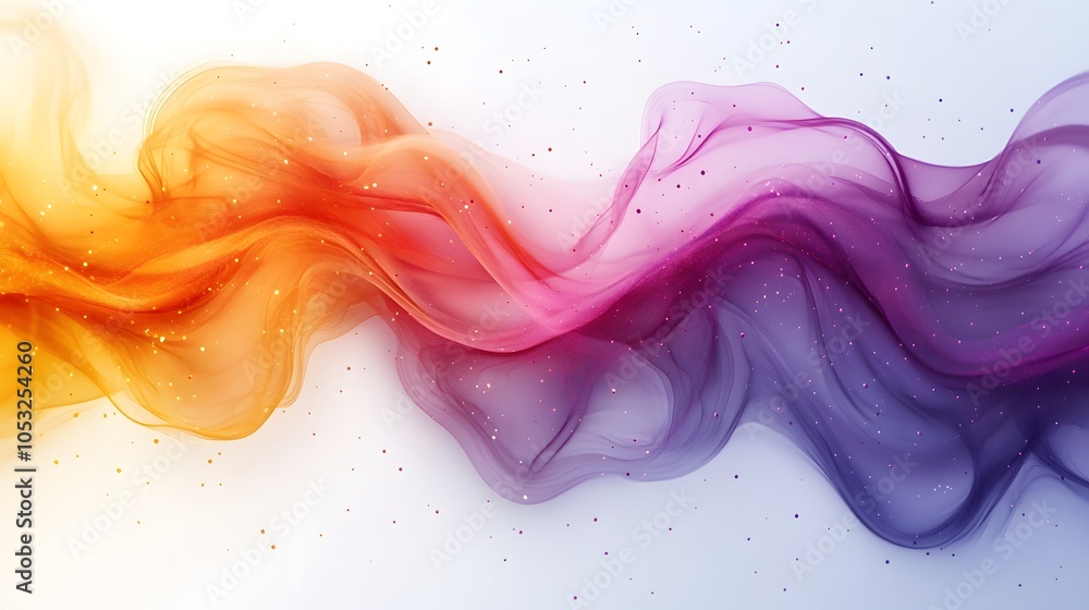 Obraz premium Gradient waves convex shapes on a white background