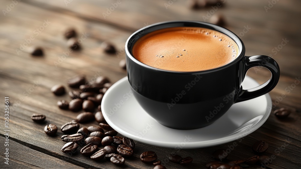 The Coffee Cup and Beans The Coffee Cup and Beans