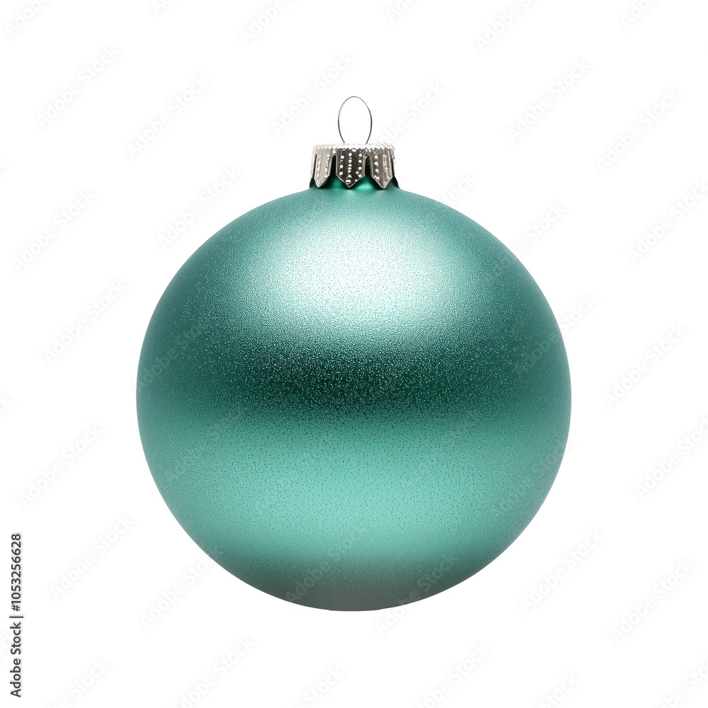 A vibrant blue ornament with a matte finish isolated on white background, decoration for Christmas tree. A vibrant blue ornament with a matte finish isolated on white background, decoration for Christmas tree.
