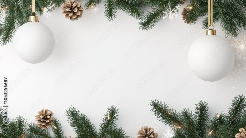 Elegant Christmas Ornament Mockup on Dark Leafy Background with Blurred Holiday Lights, Featuring a Festive Display of Christmas Tree Leaves in a Warm, Magical Atmosphere Elegant Christmas Ornament Mockup on Dark Leafy Background with Blurred Holiday Lights, Featuring a Festive Display of Christmas Tree Leaves in a Warm, Magical Atmosphere