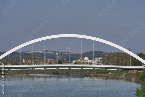 Richard Meir bridge in Alessandria, Piedmont, Italy photo