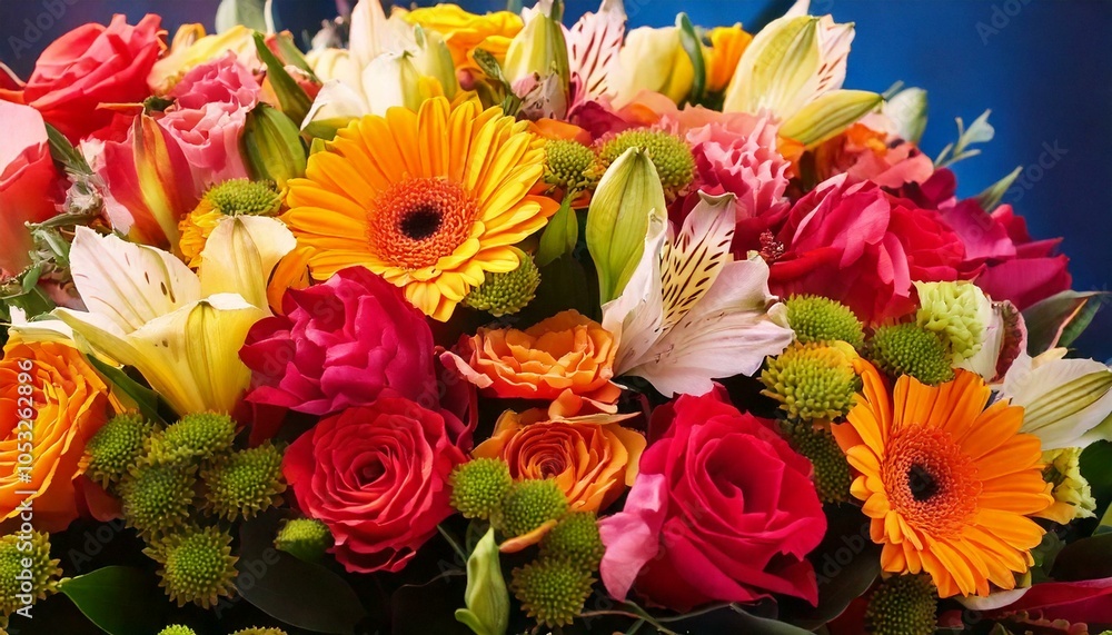 色鮮やかなたくさんの花 Vividly Colorful Flowers 色鮮やかなたくさんの花 Vividly Colorful Flowers