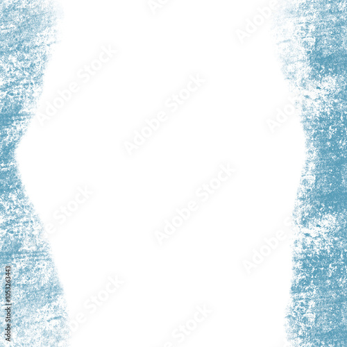 abstract ink blue sprayed on a transparent background