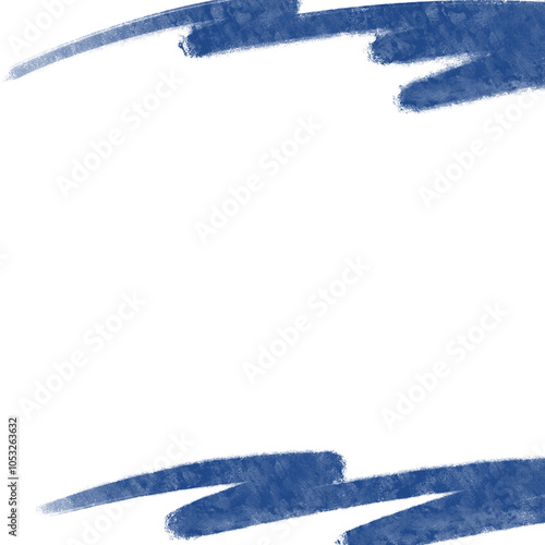 Square frames brush strokes design elements