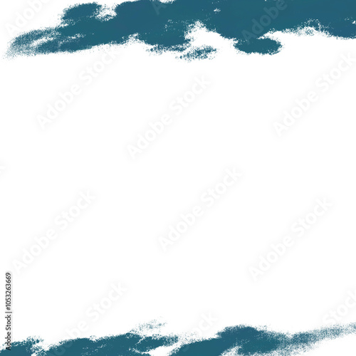 watercolor hand drawn square stain painting line frame