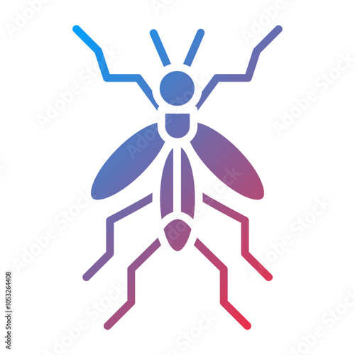 Mosquito Vector Icon Style