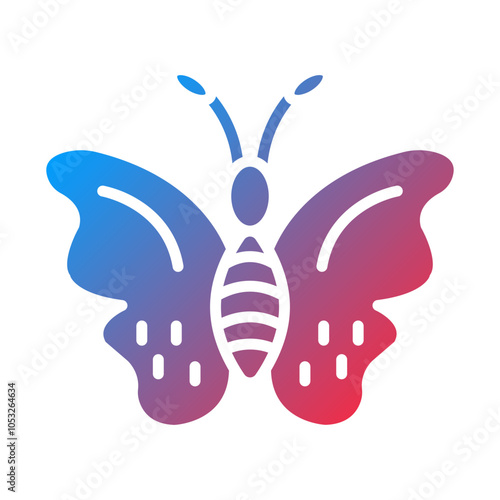 Butterfly Vector Icon Style