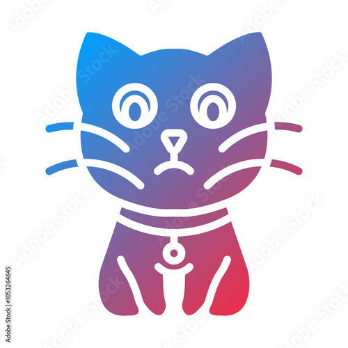 Cat Vector Icon Style