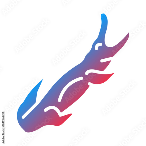 Crocodile Vector Icon Style