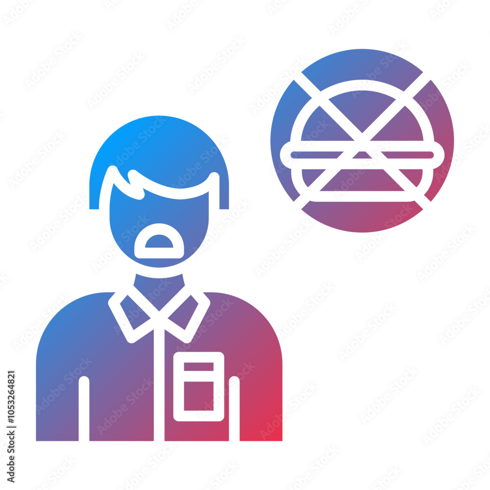 Anorexia Vector Icon Style Anorexia Vector Icon Style