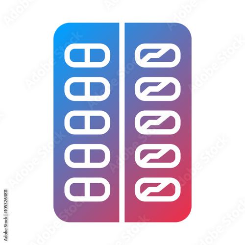 Nicotine Gum Vector Icon Style