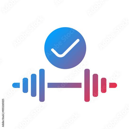 Fitness Addiction Vector Icon Style