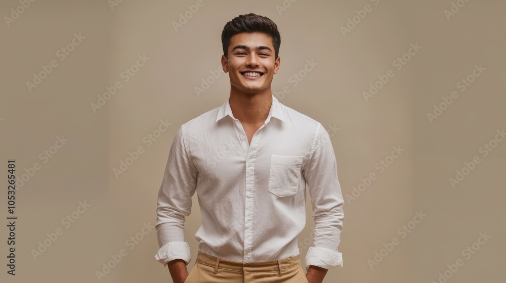 Obraz premium The Smiling Young Man