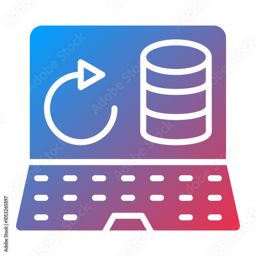 Data Portability Vector Icon Style