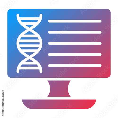 Genetic Data Vector Icon Style