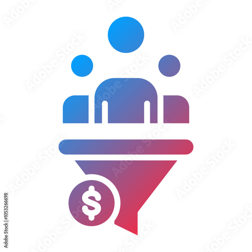 Cost Per Lead Vector Icon Style