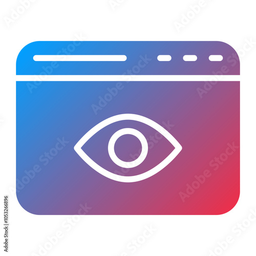 Views Vector Icon Style