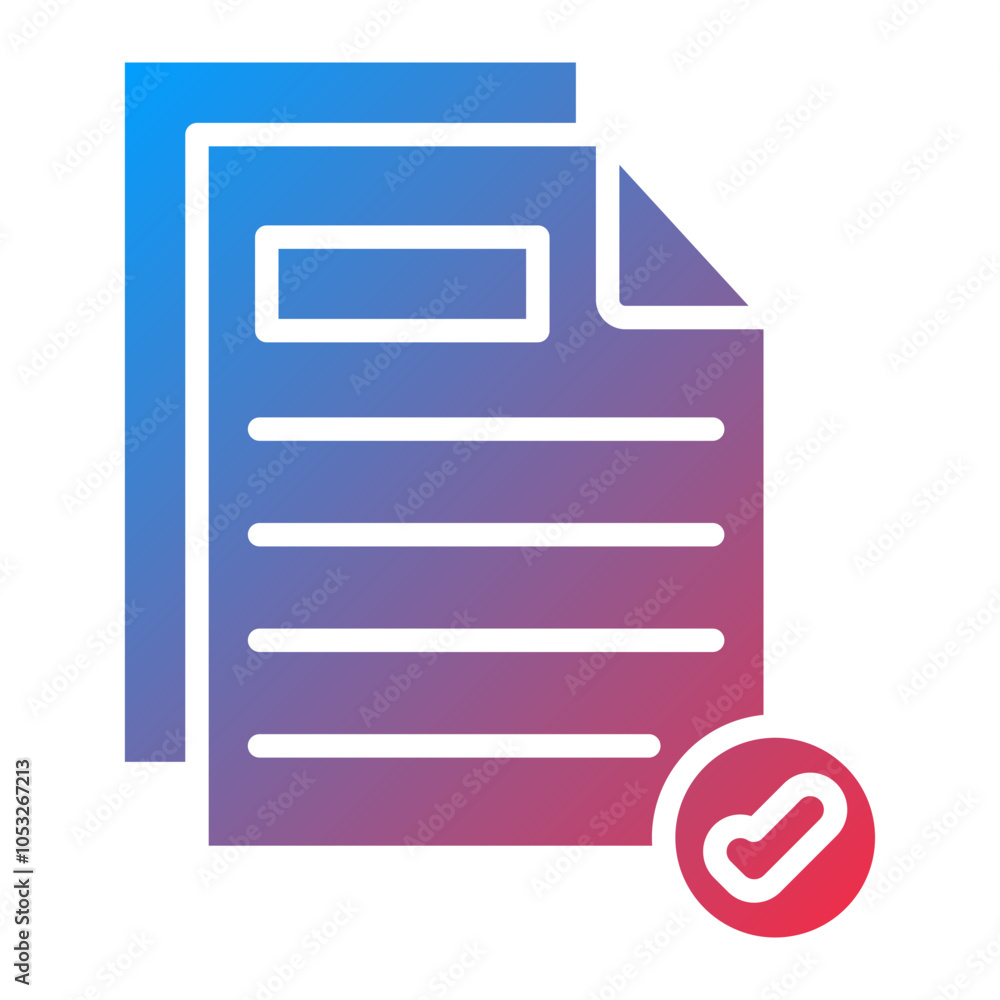 Check File Vector Icon Style Check File Vector Icon Style