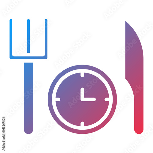 Lunch Vector Icon Style