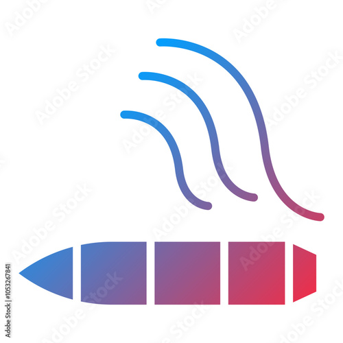 Cigar Vector Icon Style