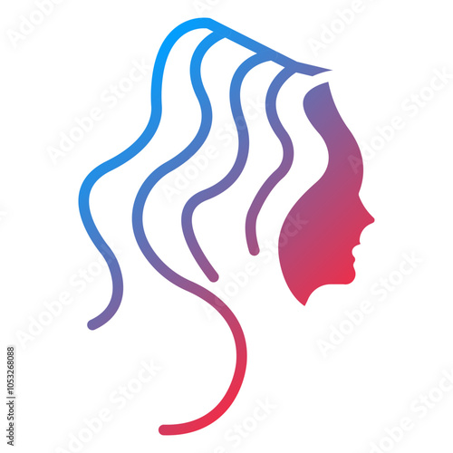 Hair Vector Icon Style
