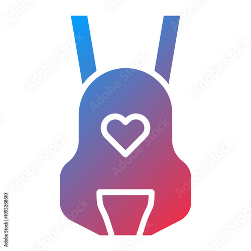 Baby carrier Vector Icon Style