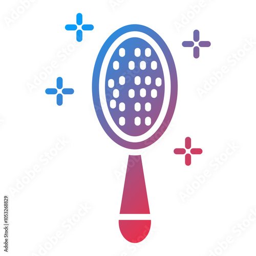 Baby hairbrush Vector Icon Style