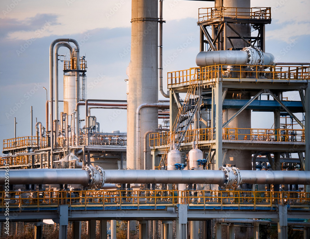 Eine moderne Industrieanlage