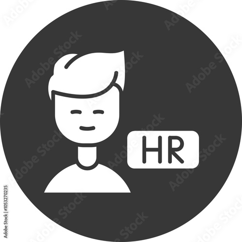 Hr Manager Vector Icon Design