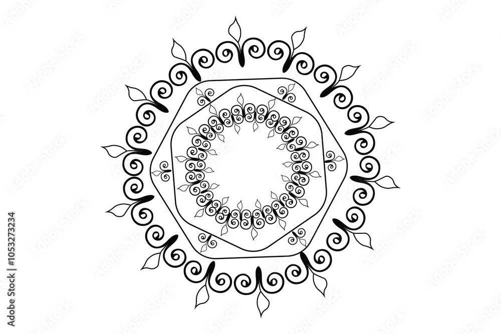 Naklejka premium mandala design