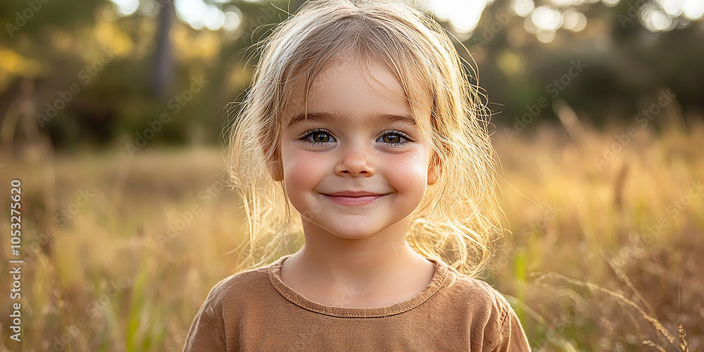 Portrait of a beautiful little girl looking at the camera Portrait of a beautiful little girl looking at the camera