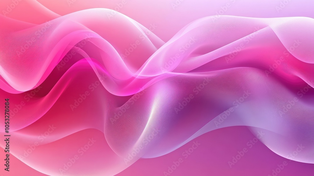 Obraz premium Elegant abstract background with gradient wavy lines, creating seamless movement and fluidity.