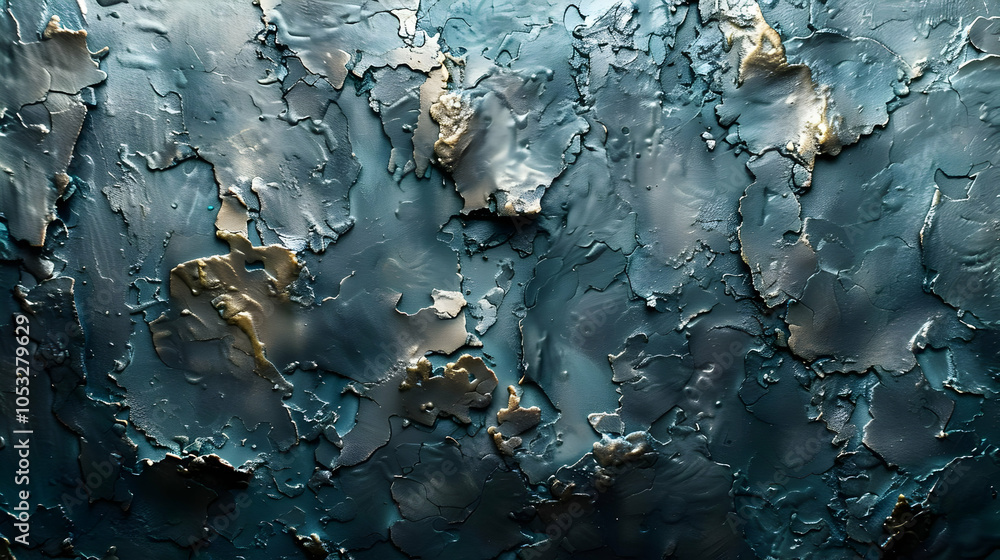 Abstract Blue and Gold Texture - Abstract Background Abstract Blue and Gold Texture - Abstract Background