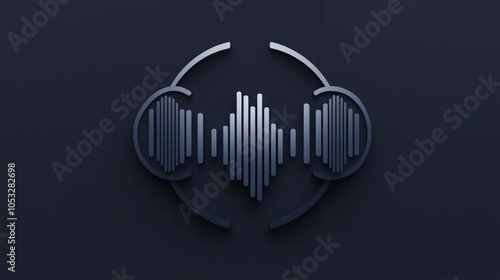 Digital sound files represented in a sleek audio file glyph icon.