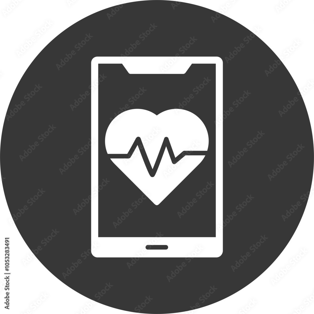 Daily Health App Vector Icon Daily Health App Vector Icon